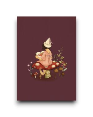 A6 ansichtkaart - Toadstool tales