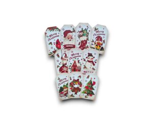 Vintage kerst-cadeaulabels