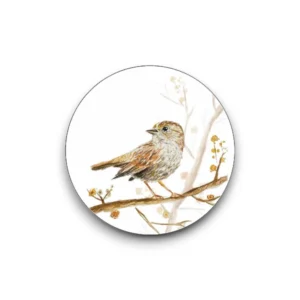 Sluitsticker los - Musje op tak