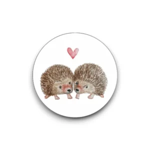 Sluitsticker los - Egeltjes liefde met hartjes
