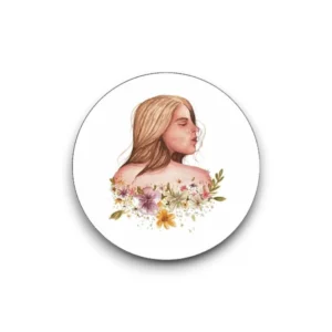 Sluitsticker los - Bloemenmeisje