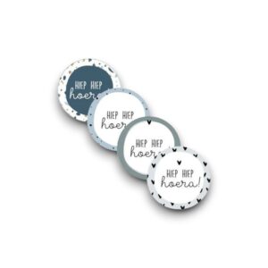Sluitsticker - Hiep hiep hoera