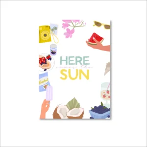 A6 ansichtkaart  - Here comes the sun