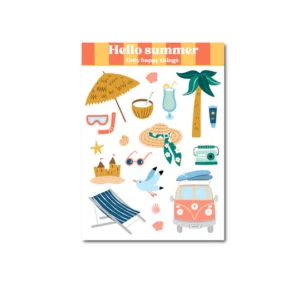 Stickervel - Hello summer