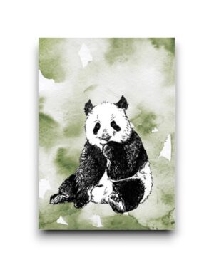 A6 ansichtkaart  - Panda