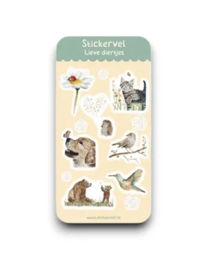 Stickervel - Lieve diertjes