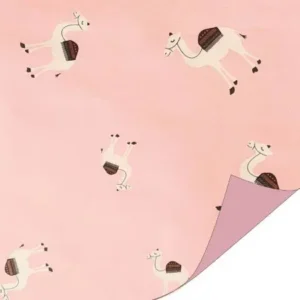 Cadeaupapier - Geweldige roze camelen
