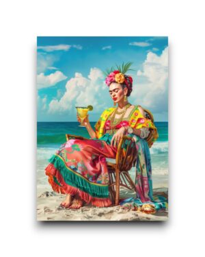 A6 Ansichtkaart - Frida Kahlo - At Sea