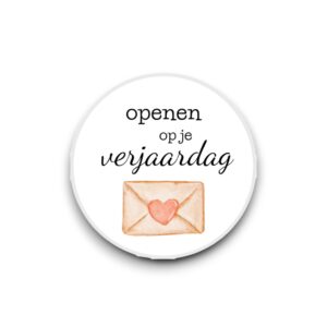 Sluitsticker - Openen op je verjaardag