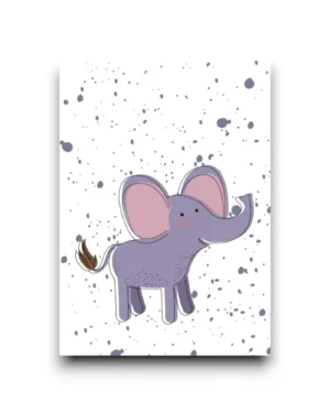 A6 Ansichtkaart - Happy Elephant