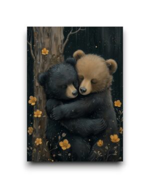 A6 Ansichtkaart - Cuddle Time: Beer