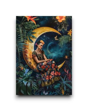 A6 Ansichtkaart - Frida Kahlo: Moon