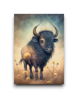 A6 Ansichtkaart - Savanna Animals: Gnoe