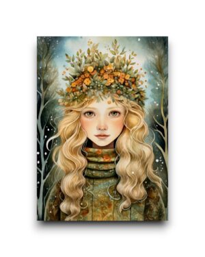 A6 Ansichtkaart - Yule Goddesses: Flore