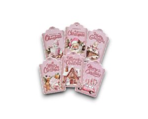 Cadeaulabels - Sweet pink christmas