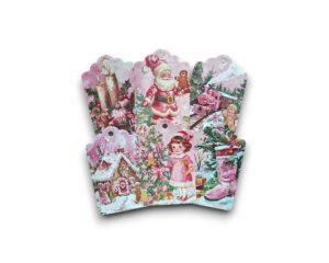 Cadeaulabels - Vintage pink christmas