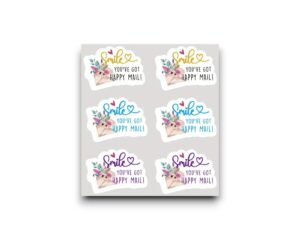 Stickervel - Happy mail