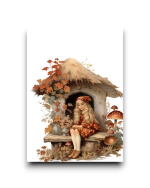 A6 Ansichtkaart - Autumn Fairy girls: Sienna
