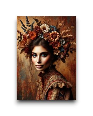 A6 Ansichtkaart - Autumn Woman: Banu