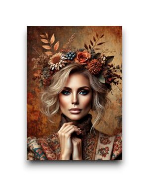 A6 Ansichtkaart - Autumn Woman: Estelle