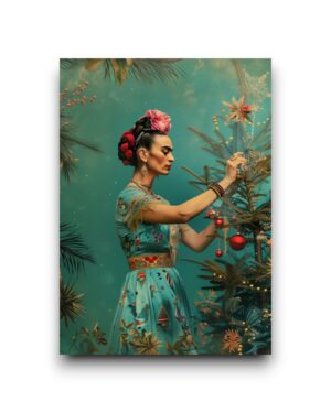 A6 Ansichtkaart - Frida Kahlo: Christmas Tree
