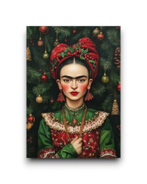 A6 Ansichtkaart - Frida Kahlo: Christmas time
