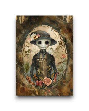 A6 Ansichtkaart - Halloween Characters: Fear