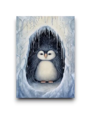 A6 Ansichtkaart - Snow Animals: Pinguïn