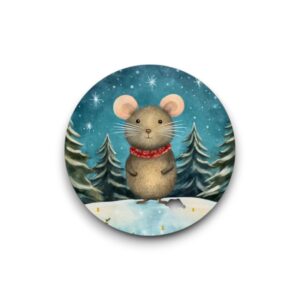 Sluitsticker - Christmas Time: Muis
