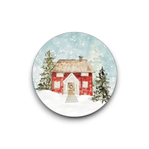 Sluitsticker - Winterhuisje