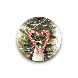 Sluitsticker - Hartje (kerst)