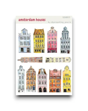 Stickervel - Amsterdamse huizen
