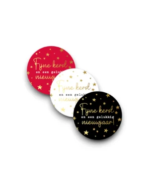 Stickers - Fijne kerst en een gelukkig nieuwjaar!