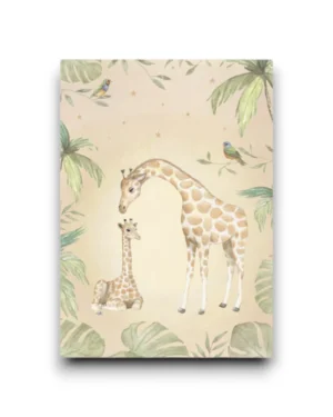 A6 Ansichtkaart - Twee giraffen