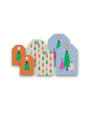 Cadeaulabels - x-mas trees