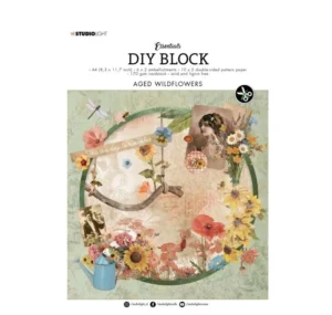 Papierblok - Aged wildflowers